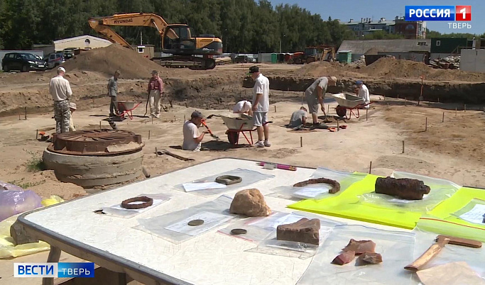 В Твери при раскопках нашли артефакты 19-20 веков