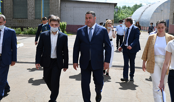  Губернатор Игорь Руденя с рабочим визитом посетил Бежецкий район
