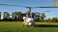 Маленького пациента на вертолете доставили из Лесного в Тверь