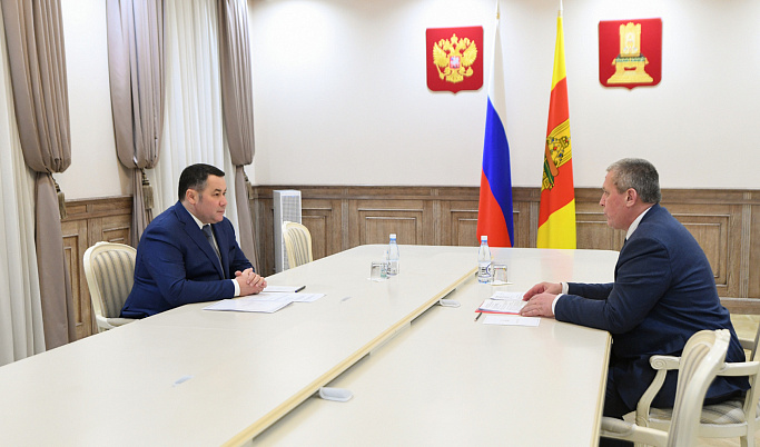 Игорь Руденя обсудил с Германом Баландиным вопросы развития Кашина