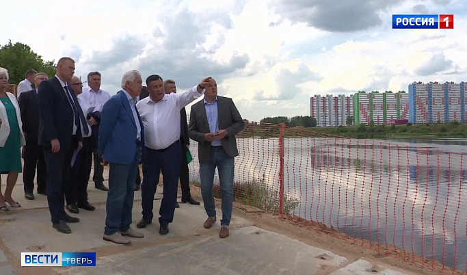 Игорь Руденя и Владимир Васильев проинспектировали ряд строящихся объектов в Твери 