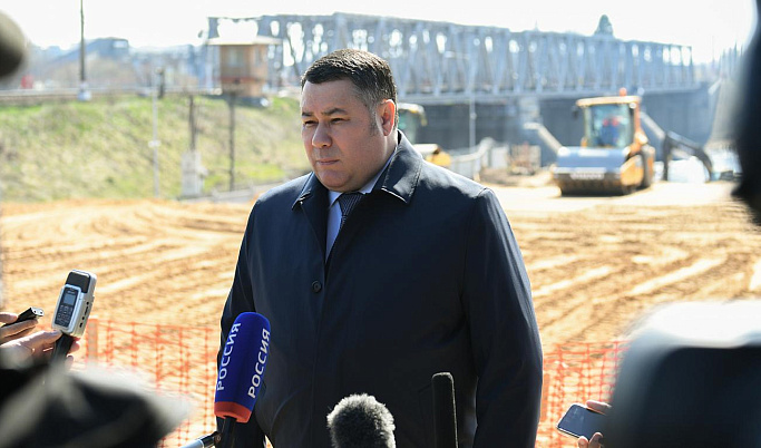  Губернатор Игорь Руденя проверил ход строительства Западного моста