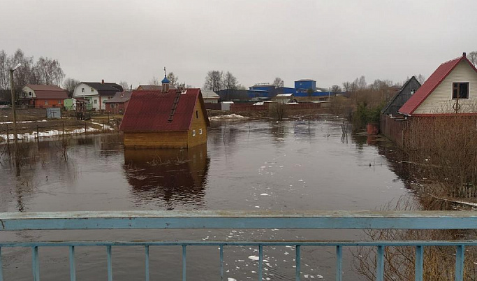В Тверской области под воду ушла купель