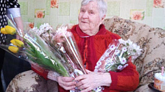 101 год исполнился ветерану войны Полине Ивановой из Красного Холма