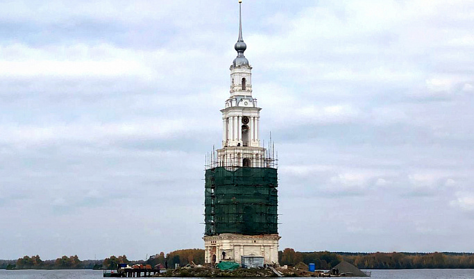 В Калязине завершается реставрация колокольни Николаевского собора 
