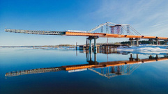 В апреле на Северном обходе Твери достроят 738-метровый мост через Волгу