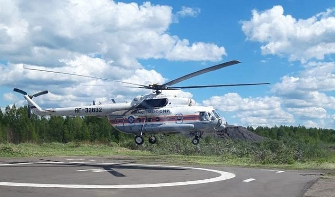 Из Удомли в Тверь на вертолете санавиации экстренно доставили пациента