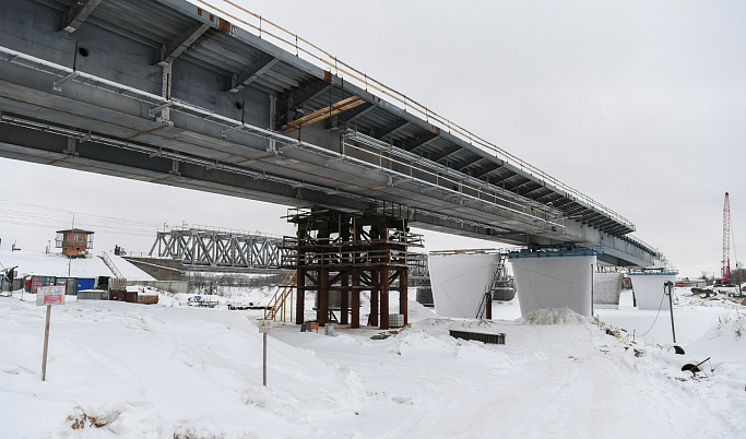 Игорь Руденя отметил высокий уровень строительных работ на Западном мосту