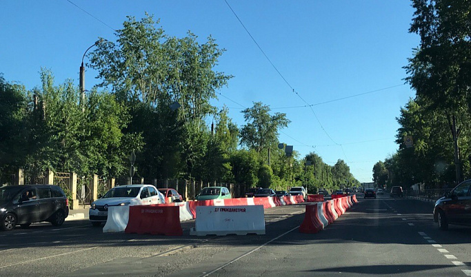 В Твери начался демонтаж трамвайных путей на Орджоникидзе 