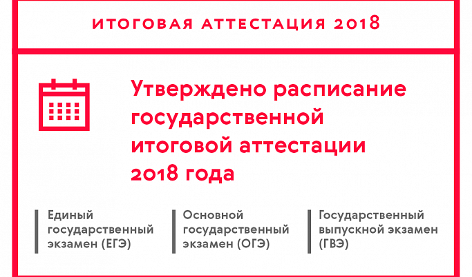 В Тверской области стало известно расписание государственной итоговой аттестации 2018 года