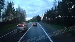 В Тверской области водитель едва избежал лобового столкновения с лихачем