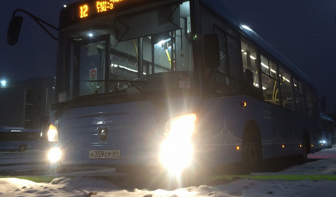 Более 1,2 млн пассажиров воспользовались синими автобусами во время новогодних праздников в Твери 