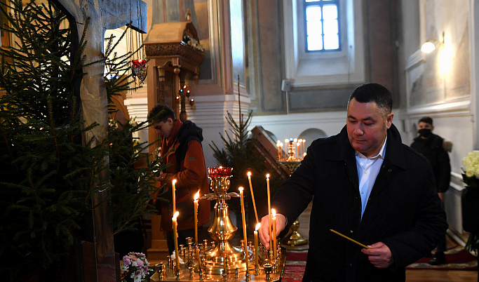 В честь Рождества Игорь Руденя посетил Вознесенский Оршин монастырь 