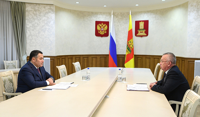 Губернатор Тверской области провел встречу с главой Пеновского муниципального округа