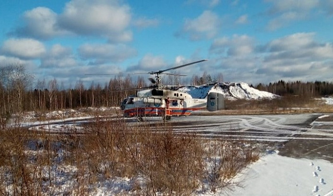 Пациента из Нелидово доставили вертолетом в Тверь