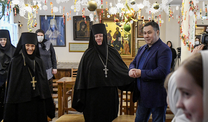 Игорь Руденя посетил праздник в честь Рождества Христова в Вознесенском Оршином монастыре