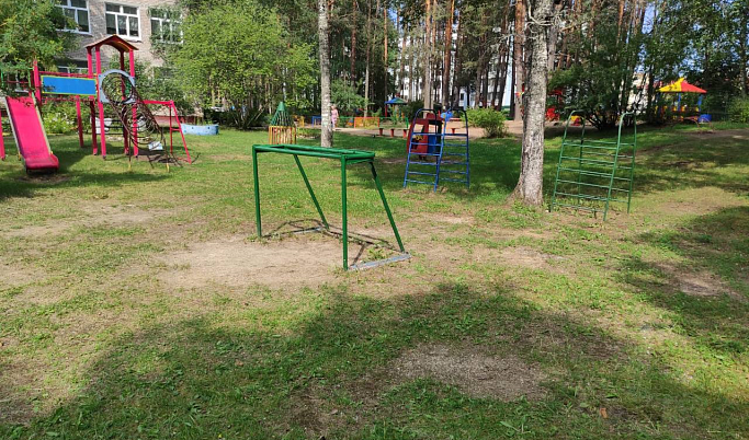 В детском саду Тверской области на 4-летнего ребёнка упал деревянный столб