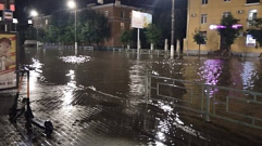 27 июля улицы Твери затопило после мощного ливня 