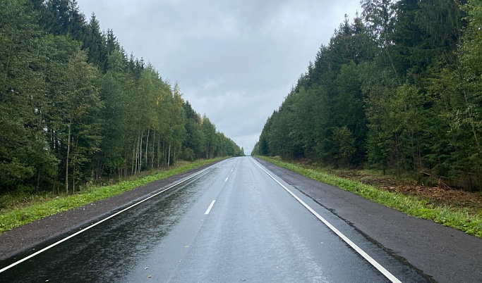 В Тверской области отремонтировали автодорогу Рамешки-Максатиха после обращения к губернатору