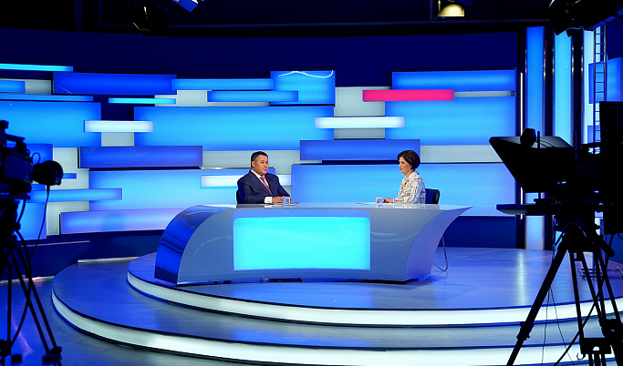 Игорь Руденя ответил на вопросы жителей региона в прямом эфире канала «Россия 24» Тверь