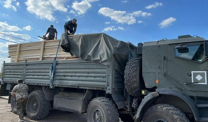 Бельский округ передал гуманитарную помощь бойцам из ЛНР