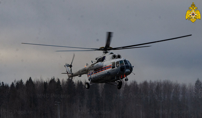 Вертолет санавиации доставил в Тверь тяжелобольного пациента из Кимр