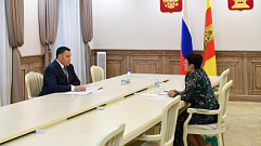Игорь Руденя и Татьяна Кудрявцева обсудили газификацию Лесного округа
