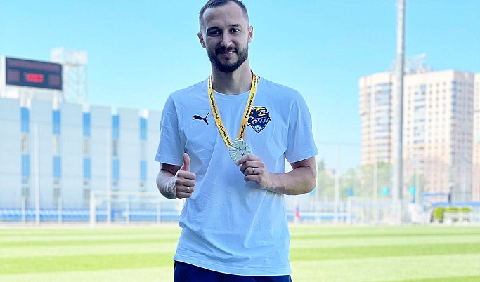 Впервые за 23 года футболист из Твери получил медаль чемпионата России по футболу