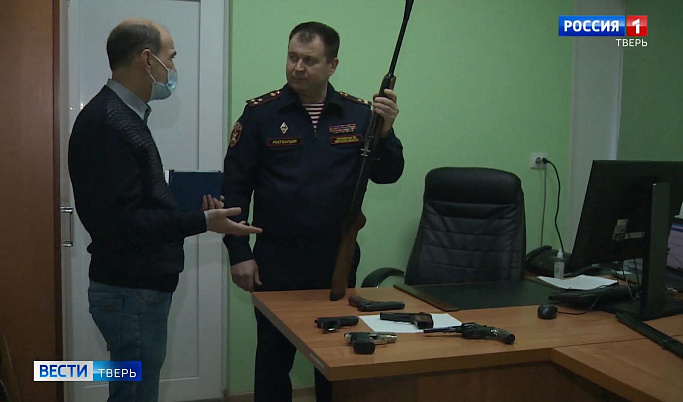 Более 63 тысяч единиц оружия зарегистрировали жители Тверской области