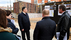 Игорь Руденя посетил строительную площадку детского сада на улице Склизкова в Твери