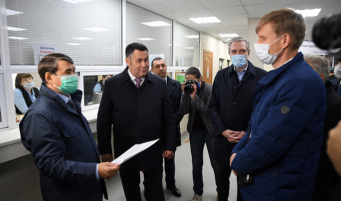 Помощник президента РФ Игорь Левитин и губернатор Игорь Руденя побывали в Верхневолжском АТП