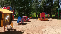 В поселке Овсище Вышневолоцкого округа появилась новая детско-спортивная игровая площадка  