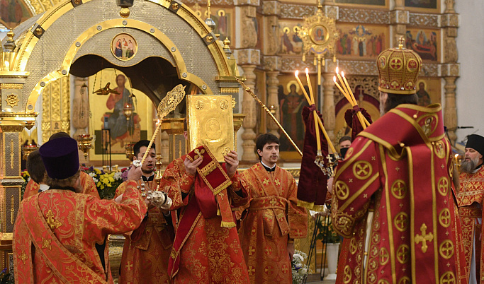  В День памяти Михаила Тверского состоялась божественная литургия