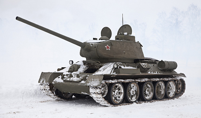 Танк Т-34 стал новым экспонатом музея под открытым небом в Твери