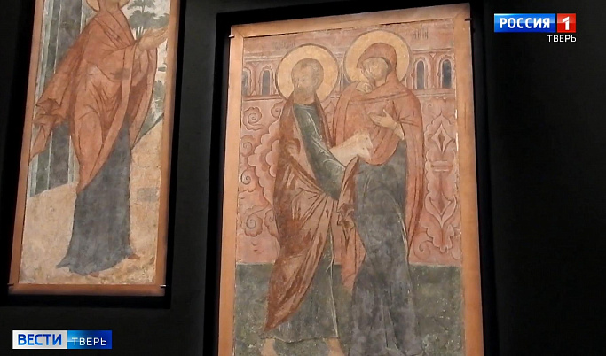 Фрески затопленного в Калязине монастыря представили в Москве 