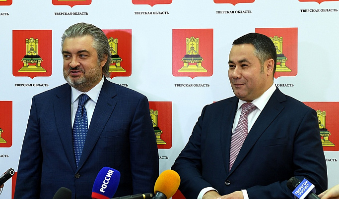 Игорь Руденя и Дмитрий Руденко обсудили доступность банковских услуг в муниципалитетах Тверской области