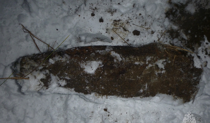 В Калининском округе обнаружили 105 мм артиллерийский снаряд