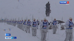 Участники лыжного перехода посетили Ржевский мемориал
