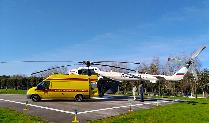 Вертолетом санавиации жителя области доставили в тверскую больницу