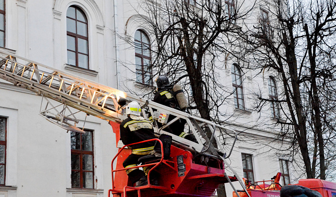 В Тверском государственном медицинском университете тушили «пожар»