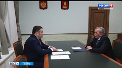 Актуальные вопросы Вышнего Волочка Игорь Руденя обсудил с главой города Александром Борисовым