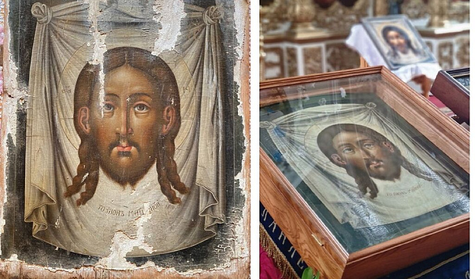 Старинную икону передали в Вознесенский собор в Кашине