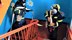 В Твери в школе №36 прошли пожарно-тактические учения