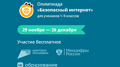 Школьникам Тверской области предлагают поучаствовать в онлайн-олимпиаде «Безопасный интернет»