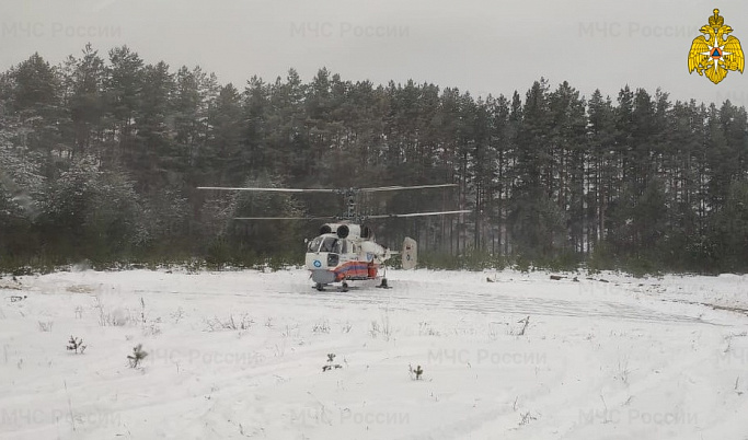 Из Удомли в Тверь пациента экстренно доставил вертолёт санавиации 