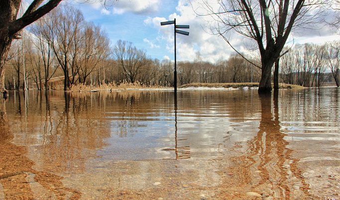 В Тверской области из-за обильных дождей поднялся уровень воды в реках