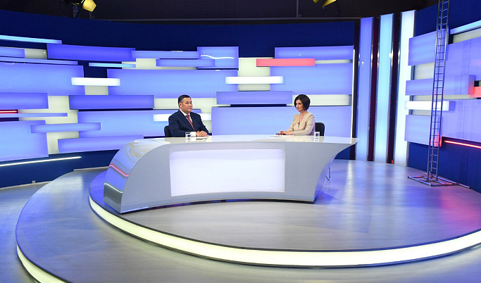 Игорь Руденя на канале «Россия 24» Тверь ответил на вопросы местных жителей