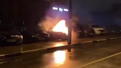 В Твери на улице Красина снова сгорел автомобиль