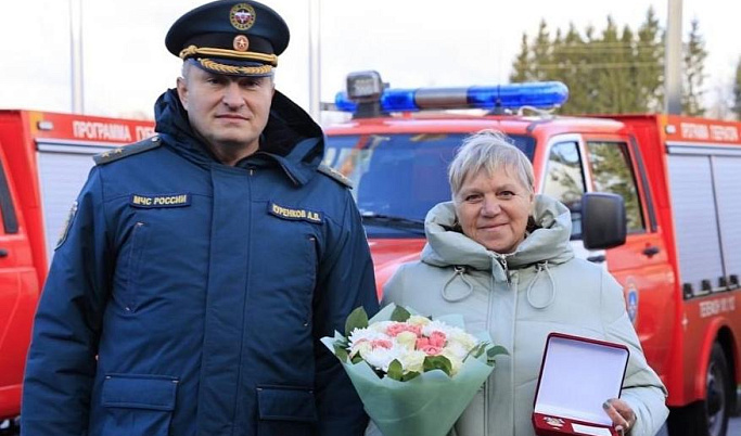 Пенсионерка из Тверской области получила медаль МЧС