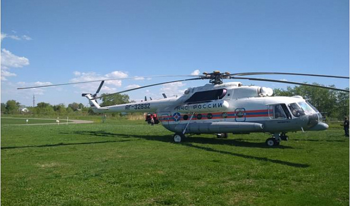 В Бежецкий район за пациентом вылетал вертолет санитарной авиации